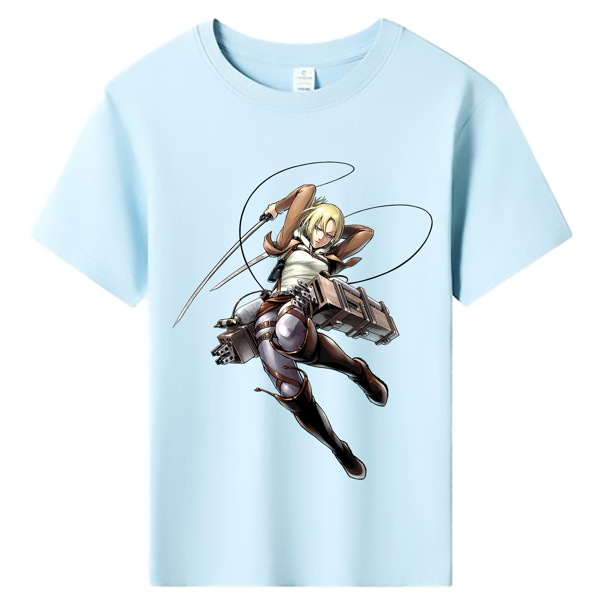 （画像用） 進撃の巨人 アニ・レオンハート Attack on Titan Annie Leonhart 綿100％キッズTシャツ（フロントプリント）
